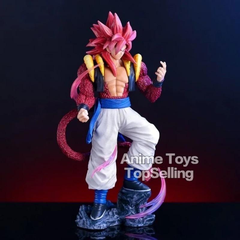 25cm Dragon Ball Gogeta Anime Figures Super Saiyan 4 Gogeta Figures Ssj4 Model Pvc Statue Doll Collection Decoration Toys Gift