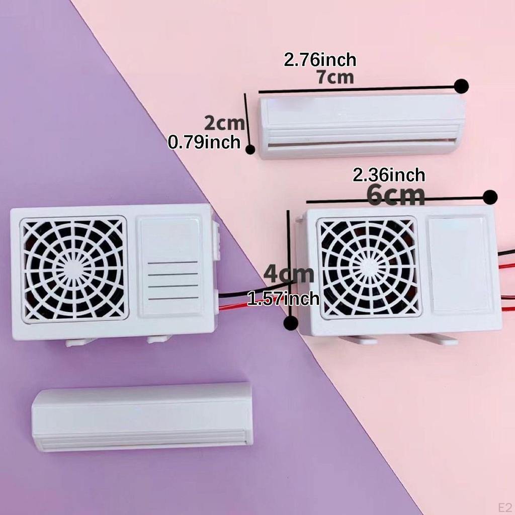 Dollhouse Miniature Air Conditioning Furniture Decor Simulated for Photography Props Doll