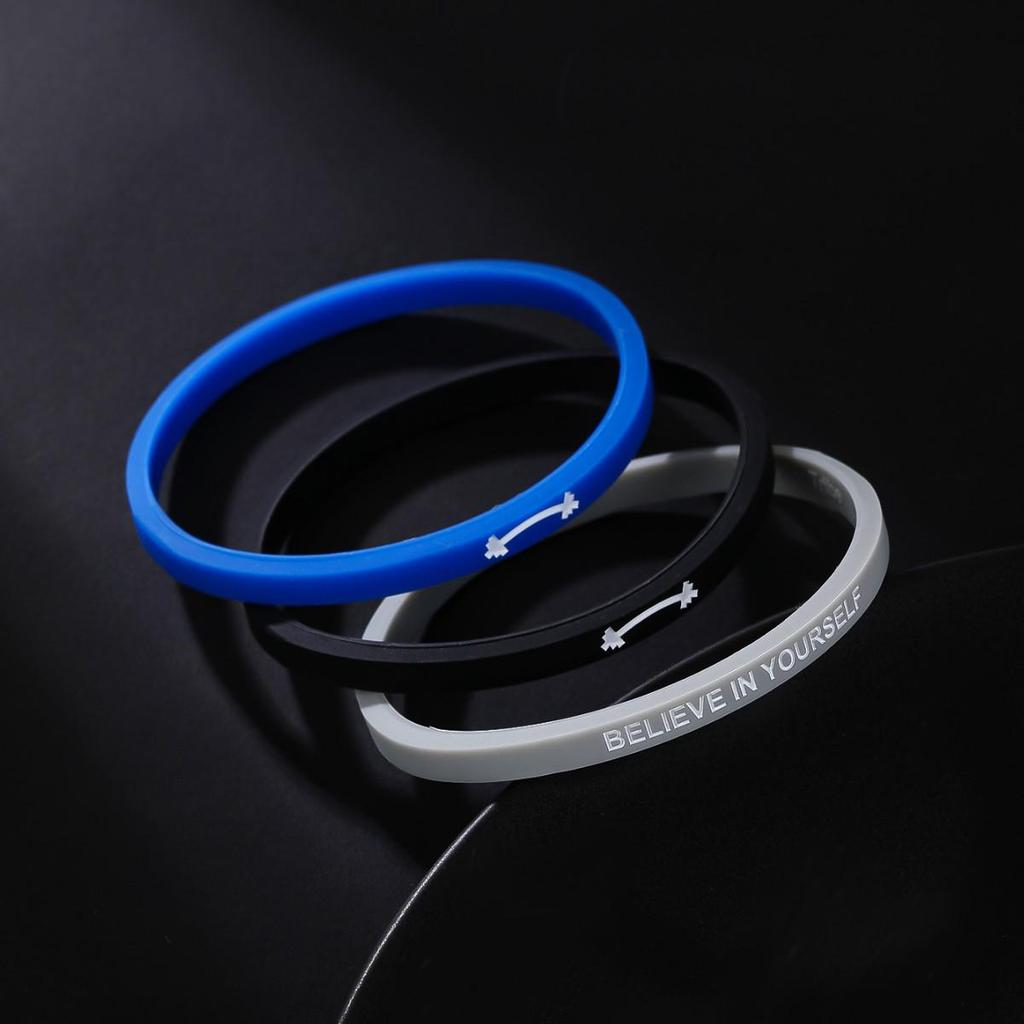 Believe in Yourself Silicone Bracelet - Unisex Sports Inspiration