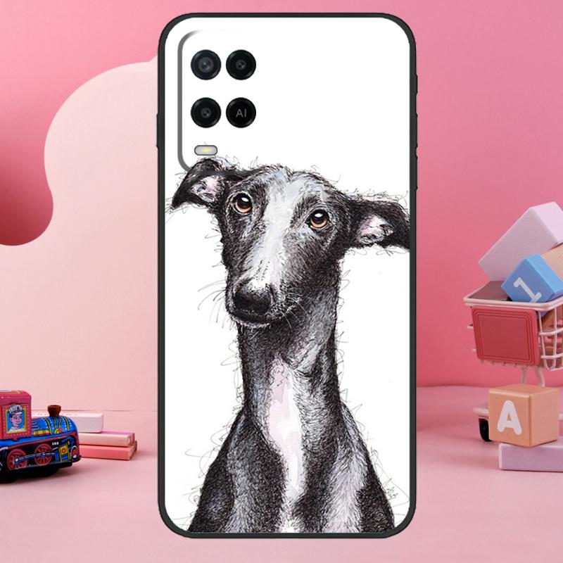 Galgo Greyhound Dog Case For Oppo A98 A78 A18 A38 A58 A60 A80 A40 A77 A57 A17 A74 A54 A94 A96 A76 A16 A15 A5 Pro