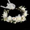 Simulated Flower Flower Crown Boho Style Bridal Wreaths Elegant Floral Headband  Seaside Vacation