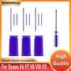 Soft Velvet Strip Flexible Blue Duct Hose Replacement Parts FOR Dyson V6 V7 V8 V10 V11 Cordless Vacuum Cleaner Soft Roller Floor Brush Accessories