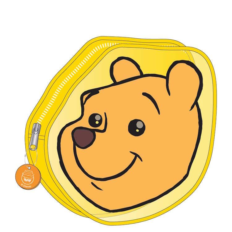 Stationery Disney Clear Winnie the Pooh with Sparkling S2332833 Sun-Star Pouch, Eyes,