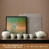 Jinsi Bamboo Ru Kiln Camping Kung Fu Tea Set Small Set Storage Bag Anti-scalding Ceramic Teacup Portable Tea Set