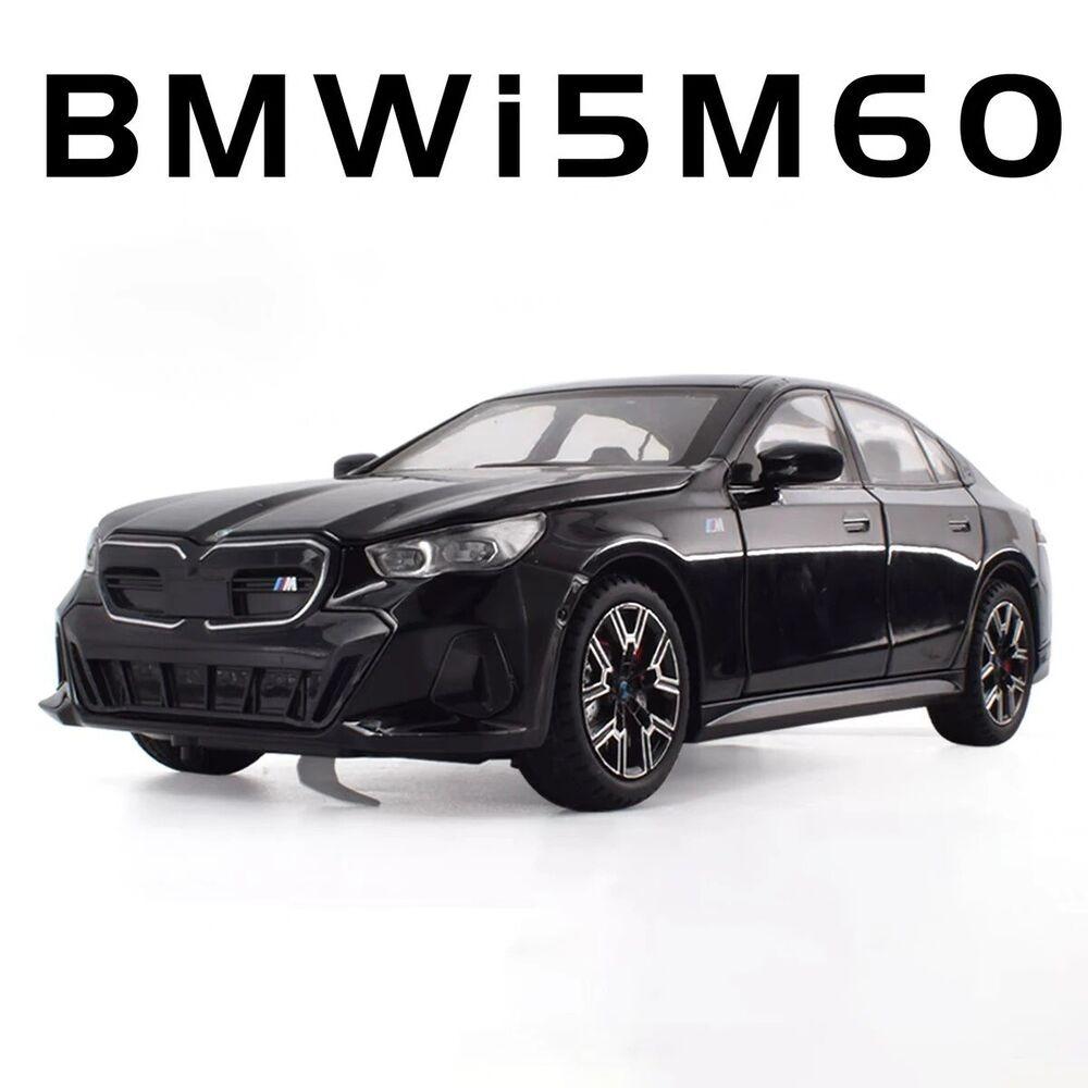 1/24 BMW I5 M60 Diecast Alloy Modelo Luxy Toy Car Som Luz Kid X-MAS Toy Presente