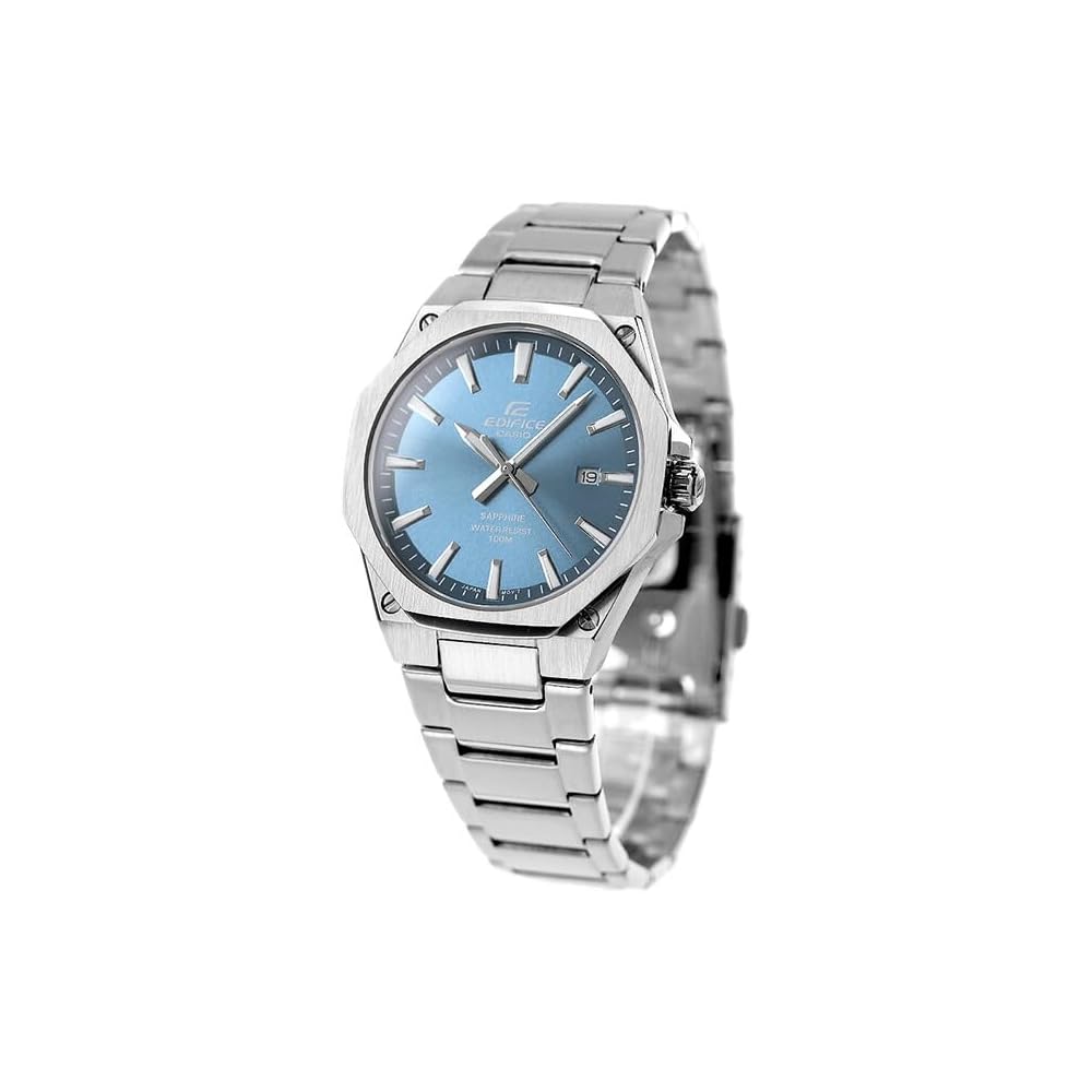

Casio Edifice Quartz Men s Watch EFR-S108D-2AV Stainless Steel Blue Dial Water Resistant