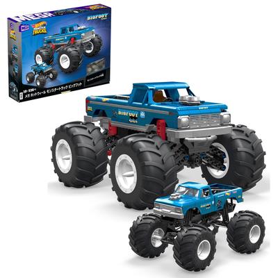 MEGA Hot Wheels Monster Truck Bigfoot [Conjunto de Blocos] [Peças de Blocos]: 538] Inclui 1 Carro Die-Cast [Idades 10 e Acima] HHD20