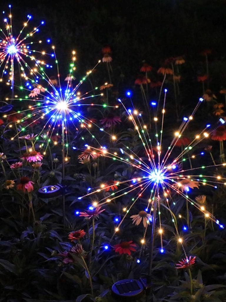 Waterproof Solar Dandelion Garden Lamp – Outdoor Lawn, Courtyard & Festival Decoration Firework Light