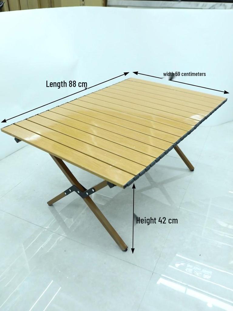 Portable Folding Aluminum Camping Table with Storage Bag and Chairs