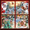Christmas Window Stickers Set, Static Cling Glass Décor for Home