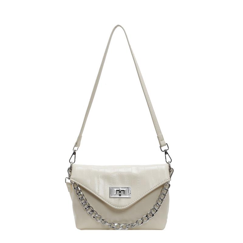 Fashion Texture Underarm Bag Women's New Trendy Spring and Summer Chain Envelope Small Square Bag Single Shoulder Messenger Bag