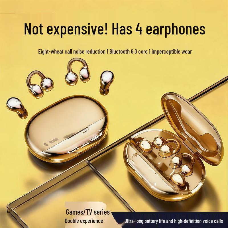 New Ear Clip Wireless Bluetooth Earphones - High Sound Quality, Long Battery Life B54