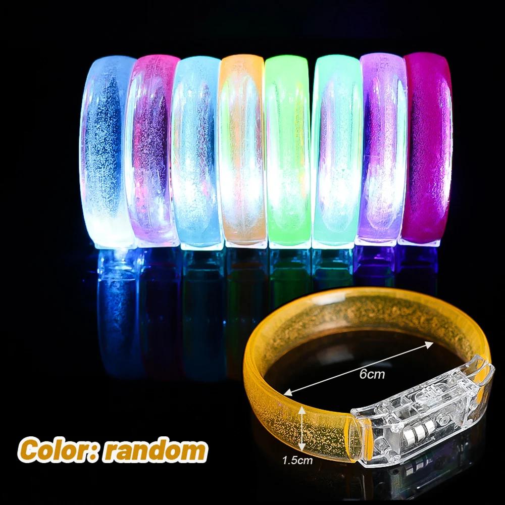 

20/1 шт. светодиодные светящиеся браслеты браслеты светящиеся в темноте принадлежности для вечеринок неоновые светящиеся браслеты игрушки бытовые свадебные украшения для вечеринок 1PCS