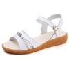Women's sandals Mom sandals soft-soled casual flat-soled comfortable deodorant medium and old women's shoes breathable