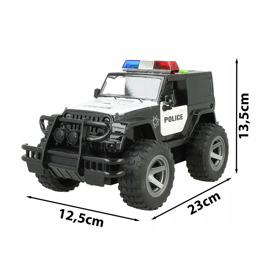 [PACZB][5] Police Jeep Car with Motor, Sound, LED Lights Z1104