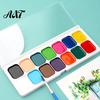 Drawing Tools for Children Watercolor Paint Set, Portable Washable Solid Palette, Bright Art Classroom Supplies Colors Pigment Kit, Kids And