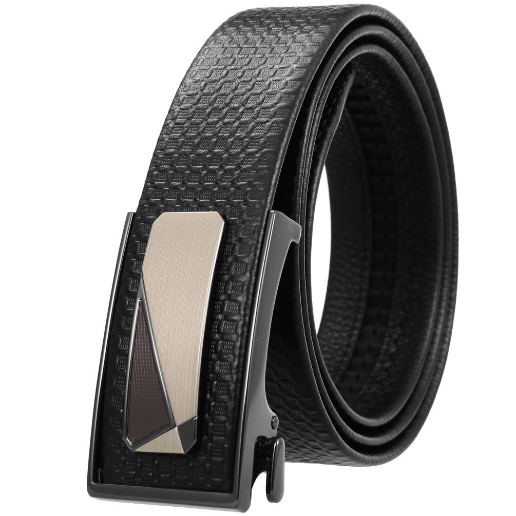 Lot de 3 ceintures Business World en cuir de vachette avec boucle intérieure pour homme (LY36-33033-5)