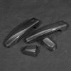 Aramox Door Handle Trim, 4pcs Outside Carbon Fiber Side Door Handle Trim Cover Fit for 2017-2018