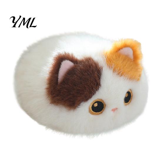 Fluffy Cat Pillow for Sofa Cute Stuffed Animal Toy, 7.8" Realistic Kitten Plushies, Soft Holiday Decoration Doll Companion Plush Doll, Birthday Gifts