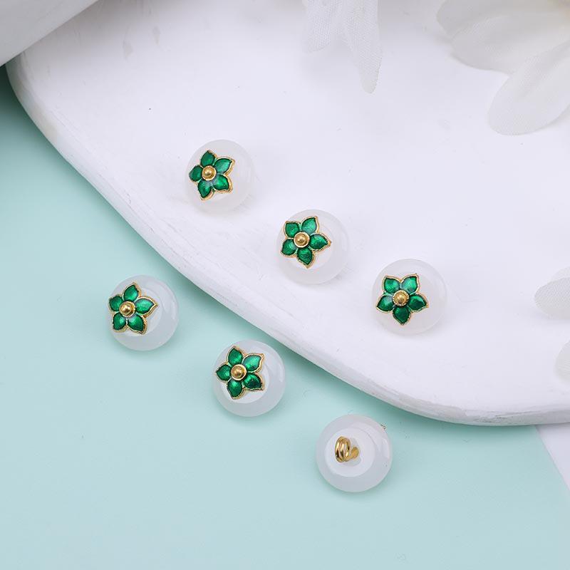 Retro Jade Green Pi Xiu Pendant Charm for Hanfu - DIY Handmade Jade Button Bracelet Accessory