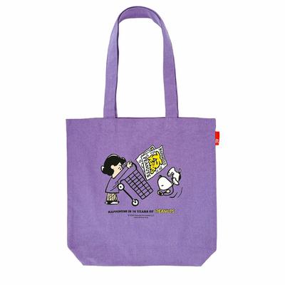 Snoopy Tote Bag for Women, Recycled Cotton, A4 Size, Portrait Style, Lightweight, IP.Tall.Peanuts-0T 8443