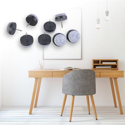 Pack of 50 Sturdy Felt Furniture Glides With Nails for Floor Protective and Scratch Prevention 22mm Diameter Designs