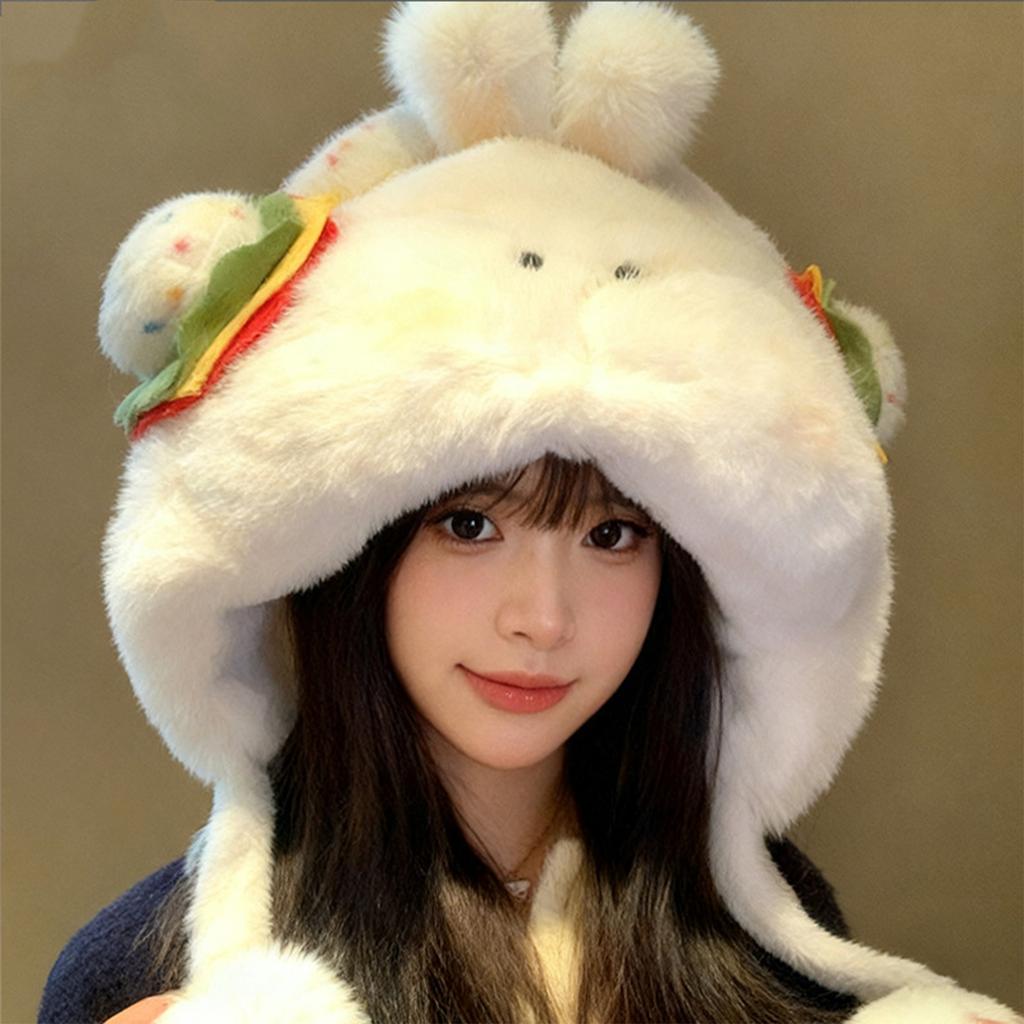 Ladies' Cute Thickened Fleece Hat Pullover Fisherman Hat