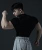 CARMID Compression Mock Neck Short Sleeve [Black]