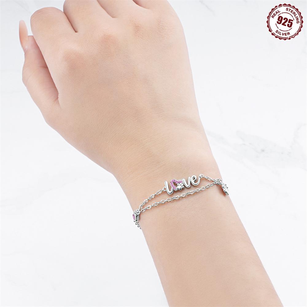 Bracciale Rame Originale Ti Amo Animale Carino Osso Nappa Zampa Stampa Braccialetto Adatto Per Fai Da Te Charms Gioielli Regali di Compleanno