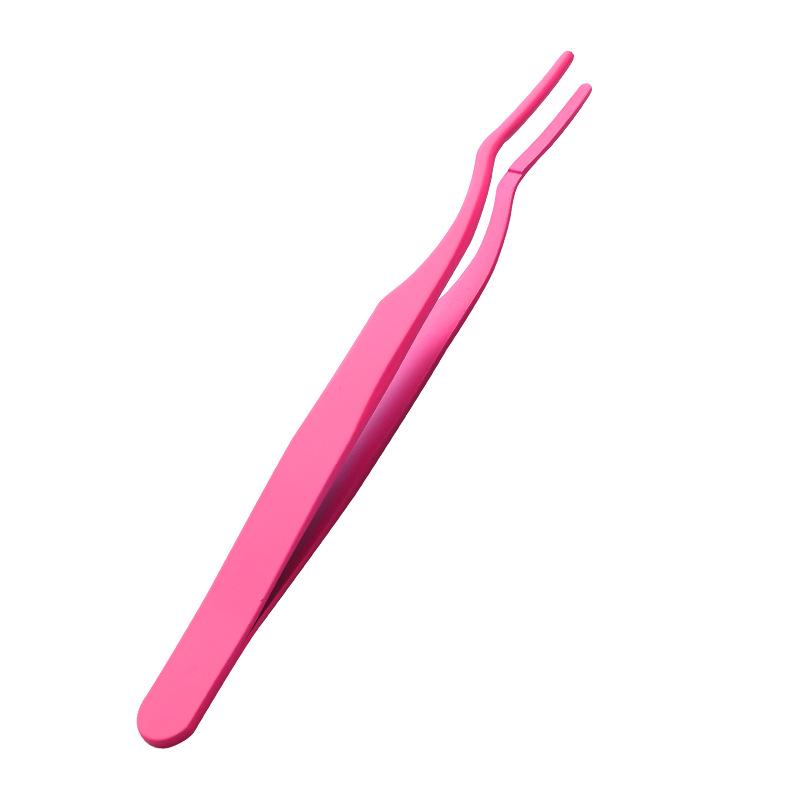 Black Beauty Eyelash Curler & Portable Eyebrow Tweezers Set – Stainless Steel Eyelash Perm Tool
