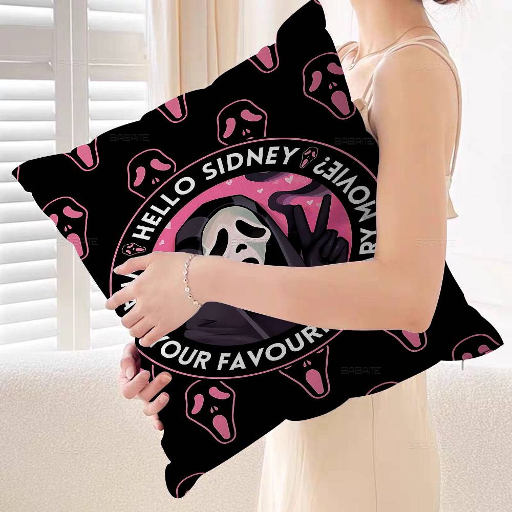 Horror Movie S-Screams Cushion Cover Pillowcase Upholstery Sofa Throw Pillow Home Decor Pillowcas
