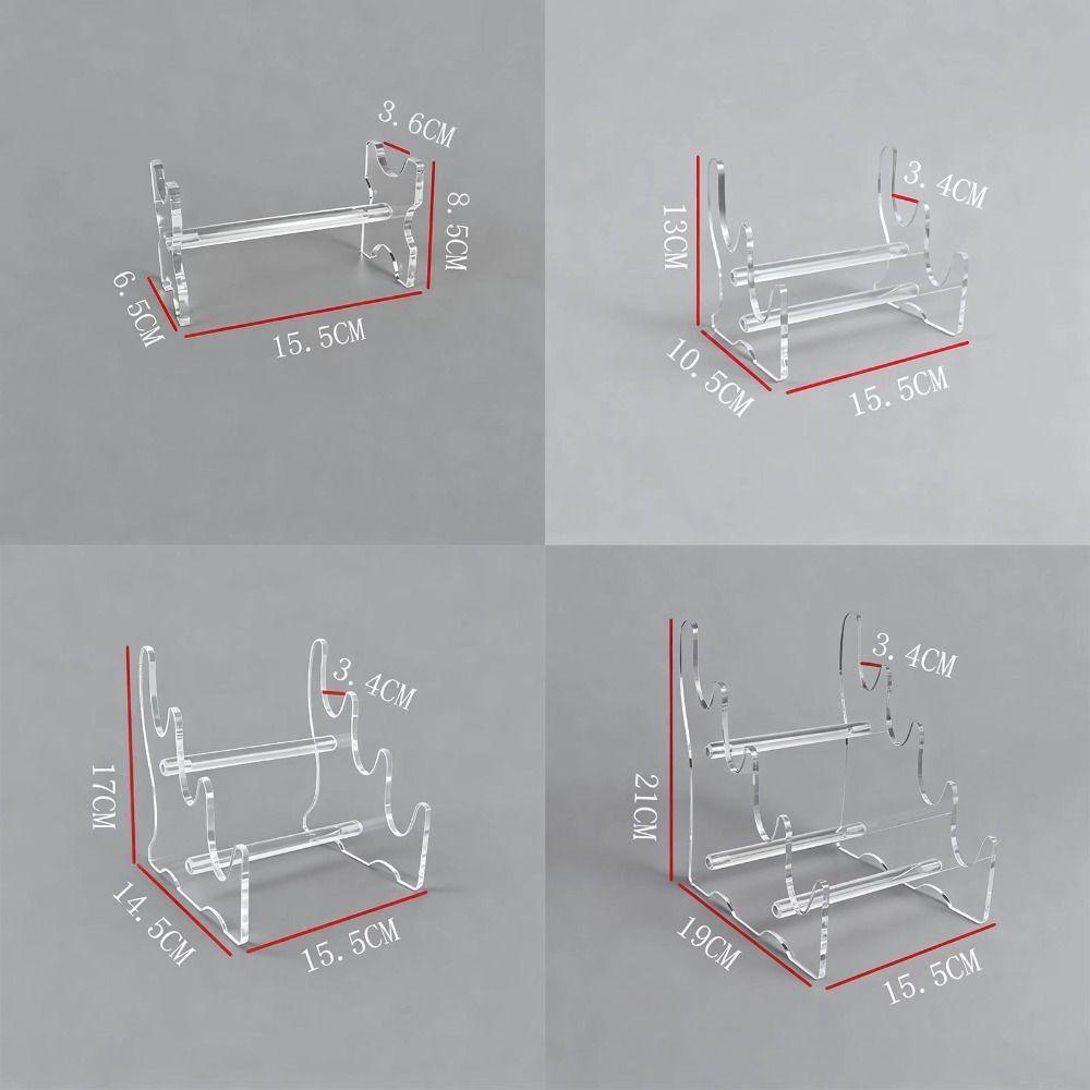 Acrylic Material Desktop Storage Rack Organizer Function Display Function Display Rack Universal Transparent Bamboo Flute Stand