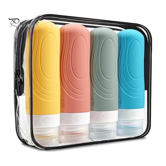 

4 шт./набор 90 мл дорожная многоразовая бутылка портативная герметичная многоразовая лосьон шампунь ополаскиватель для полости рта косметическая бутылка пустой контейнер для туалетных принадлежностей C