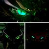 3D Luminous Motorcycle Eye Pads Cat'S Eye Design, Glow In the Dark, Adhesive Stickers for Motorcycles, Cars, Notebooks - Rubber Material, Pair