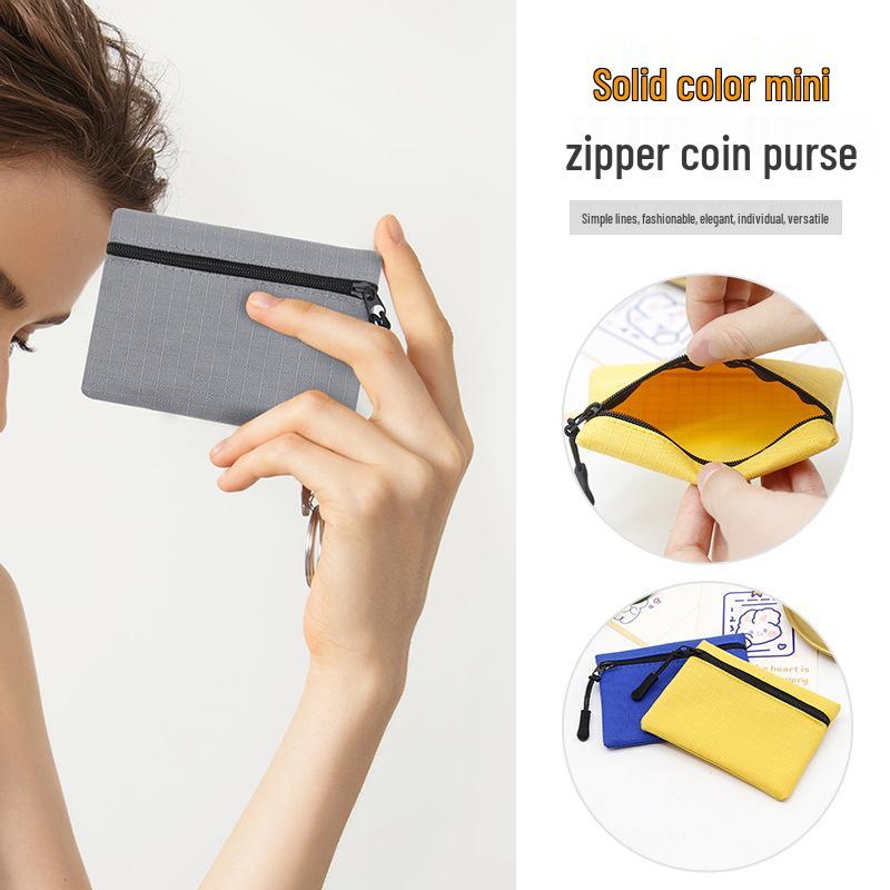2024 Oxford Cloth Mini Coin Purse & Card Holder with Zipper