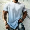 Camiseta Básica de Color para Hombre con Tejido Fresco de Manga Corta - Transpirable de Corte Holgado para Verano, Exterior, Casual