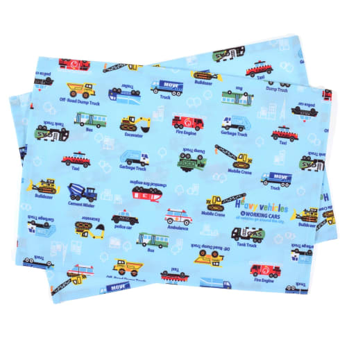 COLORFUL CANDY STYLE Placemats, Standard, Set of 4 (2 Same Pattern X 2 Alternative Patterns), Water-Repellent Fabric, Lunch Mats, Lunch Covers, Lunch