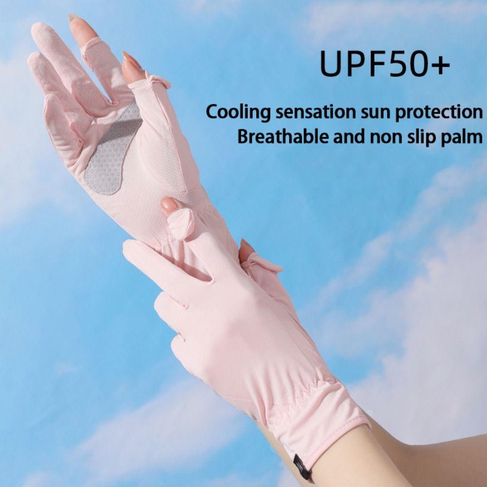 Touch Screen Sunscreen Gloves Breathable Mittens Fashion Gloves Summer
