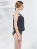Bohemianbeullu Balloon Suspender One-Piece Swimsuit Bk