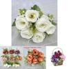 Silk Rose Artificial Flower For Wedding And Hotel Decor With Realistic Design For Photography And Home Styling