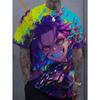 Cartoon Sexy Girl Pattern 3d Printed Men's T-Shirt Bad Girl Pattern Personalized Short Sleeve T-Shirts