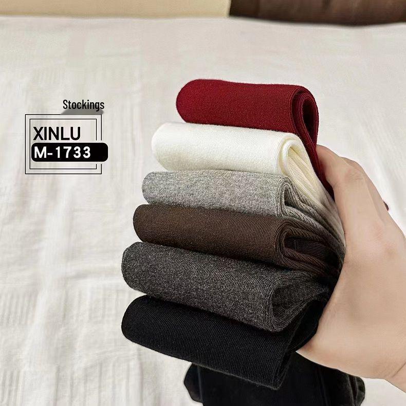 Xinlu1733 Autumn/Winter Thigh-High Over-the-Knee Pantyhose - Thick, High-Top College Style Long Socks