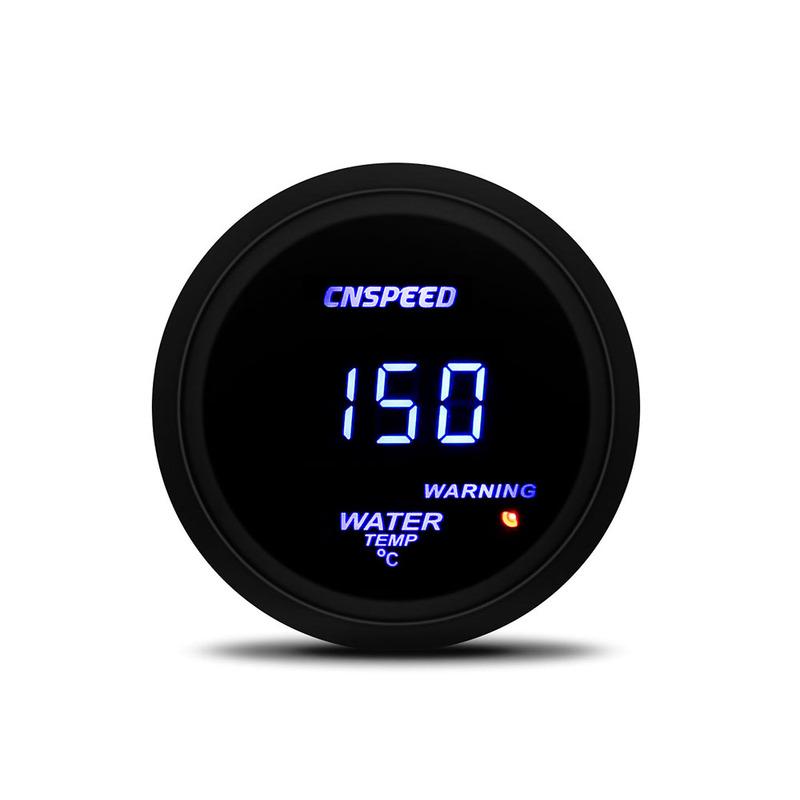 For Car 40-150 Celsius With 1/8npt Water Temp Gauge Meter Sensor & Adapter 2 '' 52mm Digital Led Water Temperature Gauge Meter