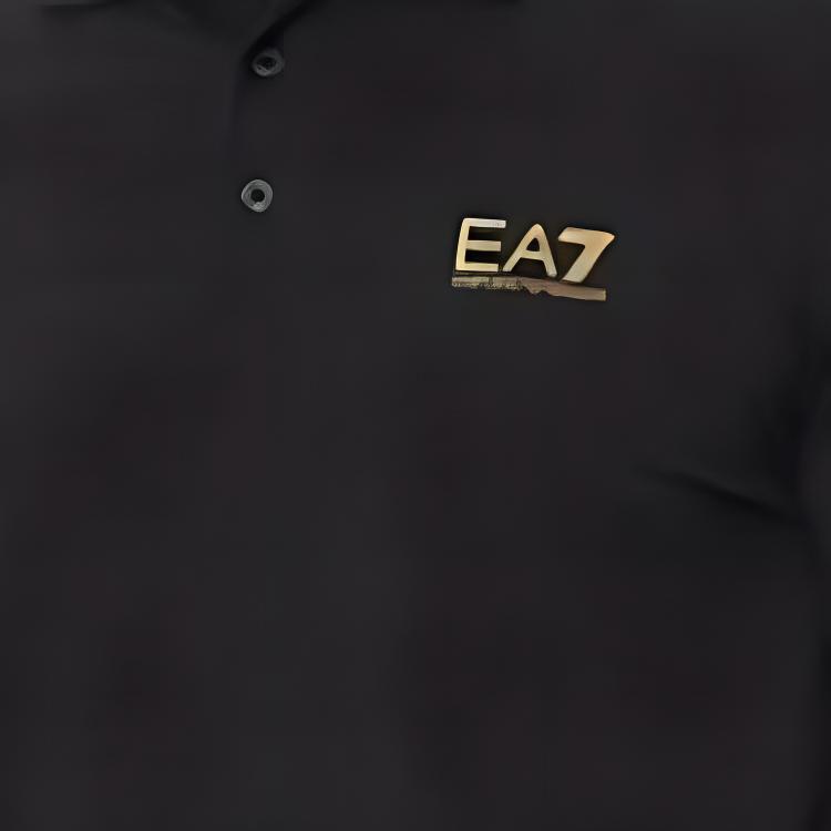 EMPORIO ARMANI EA7 Polo Shirt Men's Black 8NPF14-PJVQZ-0208