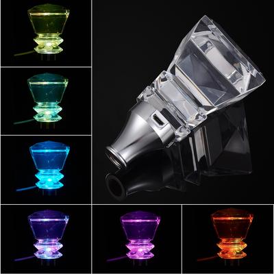 RGB LED Licht Schaltknauf Transparent Acryl Kristall Diamant Klar Auto Hebel Shifter Schaltknauf Griff MT AT Auto Zubehör