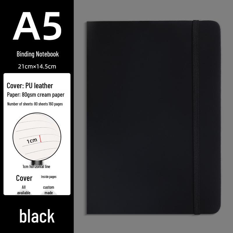 Premium A5 Strappy Notebook for Business Meetings and Notes