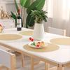38cm Rund PVC Silber Gold Platzset Küchen-Esstischmatte Isolierkissen INS Nordisch Hochzeitsfeier Dekor