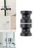 Aluminum Alloy Door Handle Black/gold Single Glass Door Knob Bathroom Shower Cabinet Double-Sided Handle Pull Gate Home Hardware