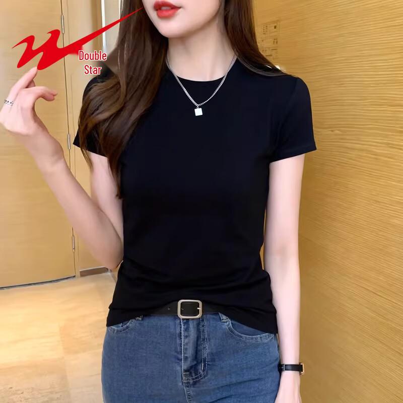 Women's Mock Neck Slim Fit Short Sleeve T-Shirt