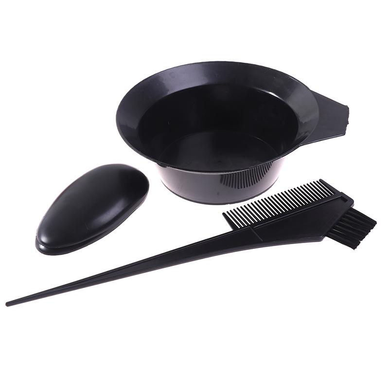 8Pcs Hair Color Dye Bowl Comb Brushes Gloves Hat Tool Kit Dye Bowl Comb Brush